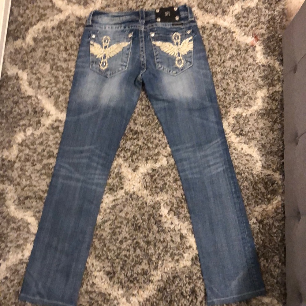 Women’s Miss Me Straight Leg Embellished Jeans 27